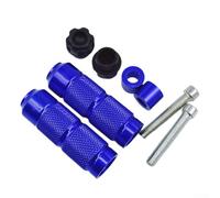 Repose-pieds de moto | Pédales antidérapantes en alliage d'aluminium pour motos tout-terrain | Remplacement durable compatible avec la plupart des scooters (bleu)