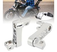 Repose-pieds de moto, support réglable en hauteur pour extensions de pinces de repose-pieds Highway Pegs Supports d'extension réglables à 360 °, support d'extension de repose-pieds robuste