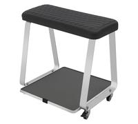 Repose-pieds de pédicure, chaise de pédicure avec repose-pieds et roues, repose-jambes portable pour salon de beauté, manucure, noir