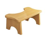Repose-pieds de toilettes en bois solide avec plateforme épaisse Marchepied ergonomique pour salle de bain antidérapant