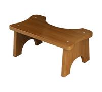 Repose-pieds de toilettes en bois solide avec plateforme épaisse Marchepied ergonomique pour salle de bain antidérapant