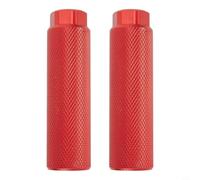 Repose-pieds de vélo en alliage d'aluminium 100 x 28 mm antidérapant pour VTT vélo de route axe 3/8" roue arrière Stunt Pegs Paire Noir (rouge)