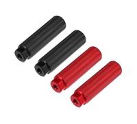 Repose-pieds de vélo X AUTOHAUX Essieu Arrière Pied Repose-pieds pour BMX Vélo pour 3/8"" Essieux Rouge 2 Paires