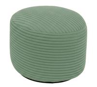 bananair - Repose Pieds Salon - Housse Lavable, Remplissage Mousse - Tabouret Pouf Élégant, Ottoman Pouf Rond Doux & Confortable (50x30 cm, Vert)