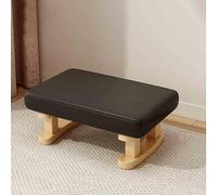 Repose-pieds empilable, pouf en cuir, repose-pieds multifonction et banc de table basse pour chambre à coucher, salon, dortoir