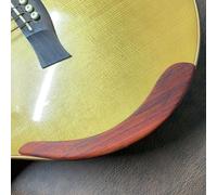 Repose-pieds en bois de style traditionnel pour guitares acoustiques pour améliorer l'équilibre et réduire l'obstruction physique à la résonance du panneau arrière (bois rouge)