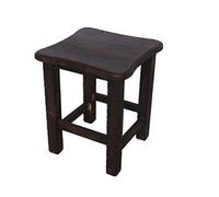 Repose-pieds en bois massif - Banc bas de 35 cm pour la maison, le canapé et les chaussures, tabouret multifonction en couleur brûlée claire, design simple pour salon et entrée