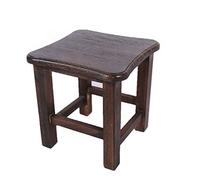 Repose-pieds en bois massif - Banc bas de 35 cm pour la maison, le canapé et les chaussures, tabouret multifonction en couleur brûlée claire, design simple pour salon et entrée