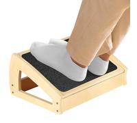 Repose-Pieds en Bois pour Bureau et Gaming avec Fonction de Bascule Repose Pied Bureau, Repose-Pieds Sous Bureau,Tabouret à bascule,Antidérapant (41.8 * 28.5 * 18.3cm)