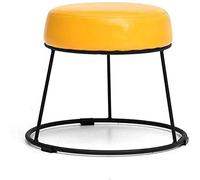Repose-pieds en fer forgé pour coiffeuse, salon tendance à la maison, tabouret à chaussures 28,5 × 36 cm, jaune