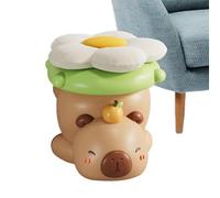 Repose-pieds en forme d'animal ottoman pour enfant - Dessus doux rembourré avec pieds en bois robustes - Accent de meuble ludique pour soutenir les pieds pour le salon