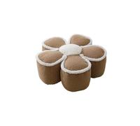 Repose-pieds en forme de fleur avec coussin doux, petit pouf décoratif pour salon, dressing, salon