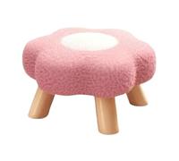Repose-pieds en forme de fleur de dessin animé, 27 x 19,8 cm, doux et confortable, forme florale élégante, design moderne et élégant, pour chambre à coucher, salon, chambre d'enfant