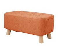 Repose-Pieds en Lin, Pouf, Banc, Table, 29 cm de Hauteur, Repose-Pieds et Pouf pour Salon, élégant et Confortable, Couleur Beige, décoration de Meubles de Maison