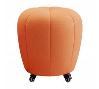 Repose-pieds en tissu capitonné avec rotation à 360° et roulettes, tabouret pouf pivotant pour salon, chambre à coucher, entrée