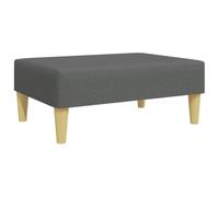 Repose-pieds, en tissu, gris foncé, 77 x 55 x 31 cm, pour salon, chambre à coucher, compact, peu encombrant, moderne, scandinave