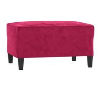 Repose-pieds, en velours, 70 x 55 x 41 cm, pour salon et chambre à coucher, siège compact, design scandinave moderne, peu encombrant et polyvalent