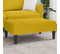 Repose-pieds, en velours, jaune, 77 x 55 x 31 cm, compact, pour salon, chambre à coucher, moderne, scandinave, peu encombrant