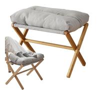 Repose-pieds en velours - Ottoman de rangement moderne, tissu en velours pelucheux, compartiment caché, support solide | Meubles portables peu encombrants pour la décoration de l'espace de vie assis e