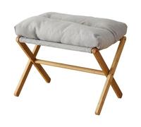 Repose-pieds en velours - Repose-pieds avec coussin pliable | Tabouret de bureau avec jambes, tabouret haut rembourré pour pieds, repose-pieds multifonctionnel avec coussin doux pour salon chambre
