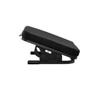 Repose-pieds ergonomique Maclean, repose-jambes, angle réglable en continu, coussin amovible, MC-460