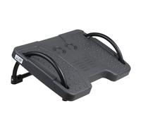 ERGOOFFICE ER-412 Repose-pieds ergonomique réglable et inclinable Surface texturée Massage Home Office Noir