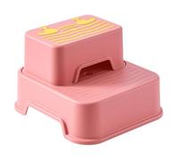 Repose-pieds Garçon et Filles Antidérapant Rose en PP Tpe, Double Couche | Structure Détachable, Marche Résistante, pour Toilette, Évier la Cuisine, Aide à L'apprentissage des Garçon et Filles