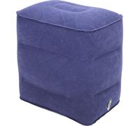 Repose-pieds gonflable, confortable, ergonomique, portable, pour les voyages, repose-pieds et repose-jambes, coussin pour avion et voiture, bleu