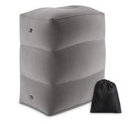Repose-pieds Gonflable,Lit D'avion Gonflable Pour Repose-pieds - Trois Couches Hauteur Réglable Voyage Repose-pieds Portable Repose-pieds Oreiller Pour Avions Voitures Maison Trains Bureau