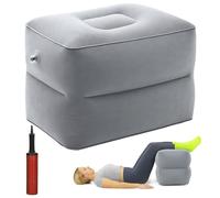 Repose Pieds Gonflable, Repose-Pieds Portable à Hauteur pour Voyager en Voiture, Train et Avion, Repose-Pied Coussin pour Les Enfants de Repos