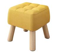 Repose-pieds jaune sous le bureau, tabouret de table basse, banc à langer, pouf de chambre à coucher, tabourets de canapé de salon, hauteur 34 cm, décoration d'intérieur polyvalente