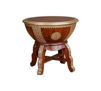 Repose-pieds Maison Tabouret en bois massif Salon Porche Tabouret rond Banc à chaussures Canapé Table d'appoint Décoration Canapé Repose-pieds