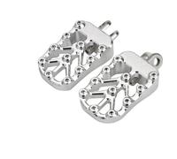 Repose-pieds moto Kit De Repose-pieds Gauche/droit Antidérapants En Aluminium Pour Moto Pour Suzuki DRZ400 Pour DR-Z400 2000-2022 DR Pour Z400(Argent)