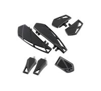 Repose-pieds moto Kit Pédales Frein Pour Touring Electra Street Glide Road King Trike Softail Fatboy(Le noir)