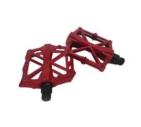Repose-pieds Moto Lot De 2 Pédales De Vélo Antidérapantes En Fibre D'aluminium Élargie Ultralégères Roulement DU Pour BMX VTT Cyclisme Cale Pied Moto(RED-1pair)