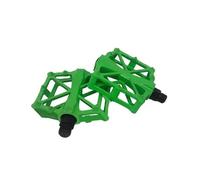 Repose-pieds Moto Lot De 2 Pédales De Vélo Antidérapantes En Fibre D'aluminium Élargie Ultralégères Roulement DU Pour BMX VTT Cyclisme Cale Pied Moto(GREEN-1pair)
