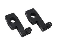 Repose Pieds Moto Passager Repose-Pieds Réglables pour Moto, Supports De Protection Moteur, Rallonges De Fixation pour, pour, pour Guzzi Vmax(M Black 25MM)