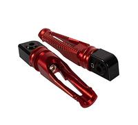 Repose-Pieds Moto Pédale CNC en Aluminium arrière Pédale de siège pour K&awasaki Z900 / Z1000 / ZX6R / Z800 / ZX10R / ER-6N / ER-6F / Z750 (Couleur : Rouge)