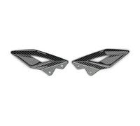 Repose Pieds Moto Plaques de protection de talon de pédale de moto, aspect carbone, adaptées à la Triumph Street Triple 765 R 765 RS 2016-2024(CF array texture)