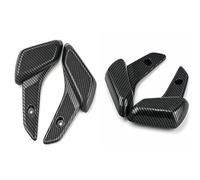 Repose-pieds moto Pour Vespa Pour Sprint Pour Passager 50 125 150 Scooter Arrière Passager Pied Marchepied En Plastique Pédale Couverture Repose-pieds(Couleur:Carbone)