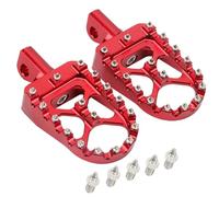 Repose Pieds Moto pour VRSCSE Screamin' Eagle CVO V-Rod, Antidérapant et Résistant Larges Appuis-Pieds en Alliage d'Aluminium,C/Red