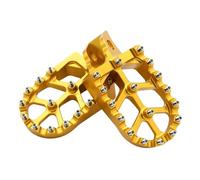 Repose-pieds moto Repose-pieds CNC Pour Moto Pour Kawasaki KX65 KX80 KX85 KX100 KX112 KLX 140 140L 140G 1998-2023(Or)