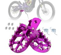 Repose-pieds Moto Repose Pieds Plus Larges Pédales CNC pour Sur Ron Surron Light Bee X S LBX ERide Pro SS 2.0 3.0 E-Ride Pro SR/S Vélo électrique Tout-Terrain Dirt Bike Violet