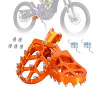 Repose-pieds Moto Repose Pieds Plus Larges Pédales CNC pour Sur Ron Surron Light Bee X S LBX ERide Pro SS 2.0 3.0 E-Ride Pro SR/S Vélo électrique Tout-Terrain Dirt Bike Orange