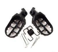 Repose-pieds moto TW200, PW50/PW80, CRF50/70/80/100, XR50/XR70 Dirt Bikes - Paire de pédales en aluminium anodisé noir avec vis, ressorts et crochets