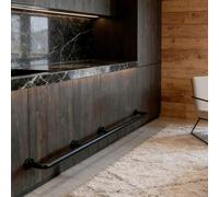 Repose-pieds Noir Pour Îlot De Cuisine, Barre De Sécurité Longue De 120 150 170 100 250 350 160 Cm(240cm/7.2ft)