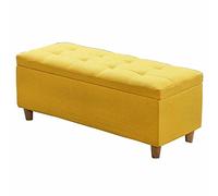 Repose-pieds ottoman avec barre de direction en métal et coussin confortable pour salon, chambre à coucher, couloir