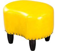Repose-pieds ottoman avec cadre en bois massif, capacité de charge élevée pour salon, chambre à coucher, porche - 40 cm x 32 cm x 30 cm