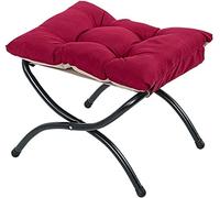 Repose-pieds Ottoman Coffre de rangement - Cube rembourré en tissu avec couvercle à charnière, boîte à jouets polyvalente peu encombrante pour la décoration de la maison