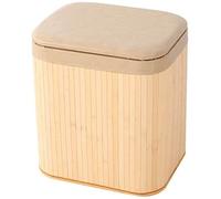 Repose-pieds ottoman en bambou - Design simple pour le salon, repose-pieds décoratif et rangement de chaussures